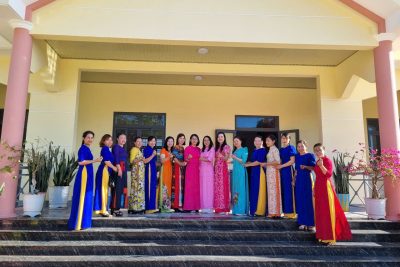 Giao lưu bé yêu tiếng việt của trường mầm non Hoa Hồng