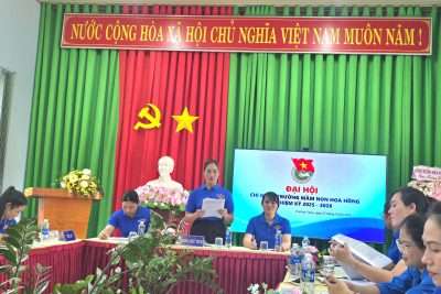 ĐẠI HỘI CHI ĐOÀN TRƯỜNG MẦM NON HOA HỒNG NHIỆM KỲ 2025 – 2026